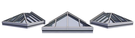 Double Pitch Skylight w/Hipped End